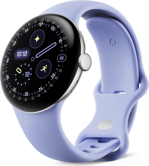 Google Pixel Watch 4 WiFi 41mm Polished Silver / Iris, GA06002-EU