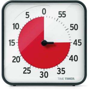 Time-Timer Timer Medium, visuell, 60 Minuten, magnetisch, 18 x 18 cm