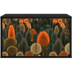vidaXL, TV Möbel, Labeler (Waldmuster) (33 x 69 x 40 cm)