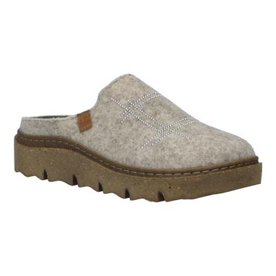 Hausschuh JOSEF SEIBEL "Carmaux 09, creme", Damen, Gr. 42, beige (creme), Obermaterial: 100% Textilmaterial TEXMAT., Schuhe Hausschuh