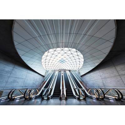 Fototapete PAPERMOON "Photo-Art CHRISTIAN LINDSTEN, MALMAP-STATION", bunt, B:4m L:2,6m, Vlies, Tapeten
