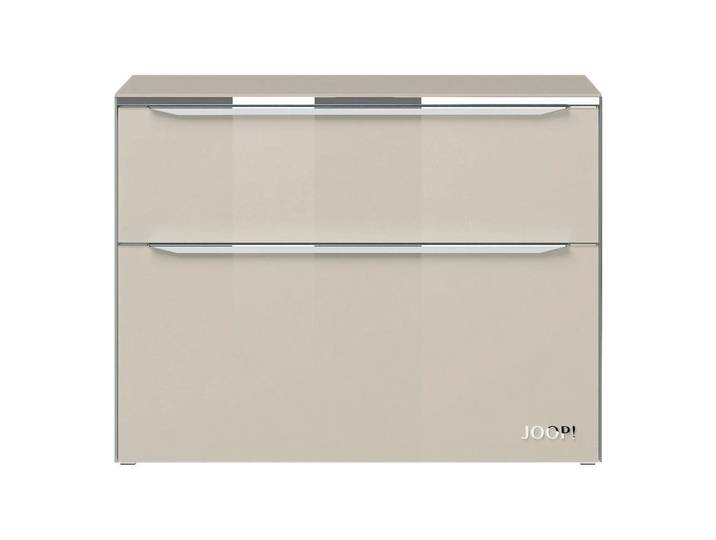 Joop! Nachtschrank, Sand, Glas, 2 Schublade(n) Schubladen, 58x45.5x40 cm, Goldenes M, BQ - Bündnis für Qualität, Made in Germany, Typenauswahl, Soft-Close-System, Schlafzimmer, Nachttische