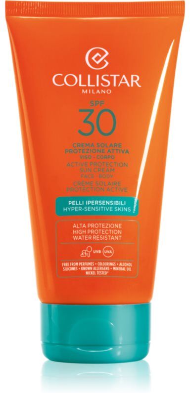 Collistar Special Perfect Tan Active Protection Sun Cream crème solaire waterproof SPF 30 150 ml