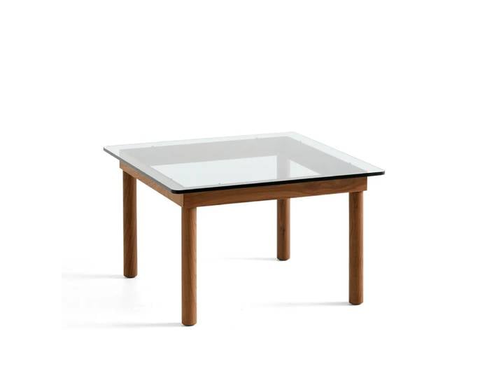 HAY Kofi Couchtisch Walnut-clear glass, 60 cm