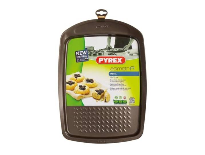 Pyrex As33Bv0 Bakplaat, Metaal, Bruin, 20Cm