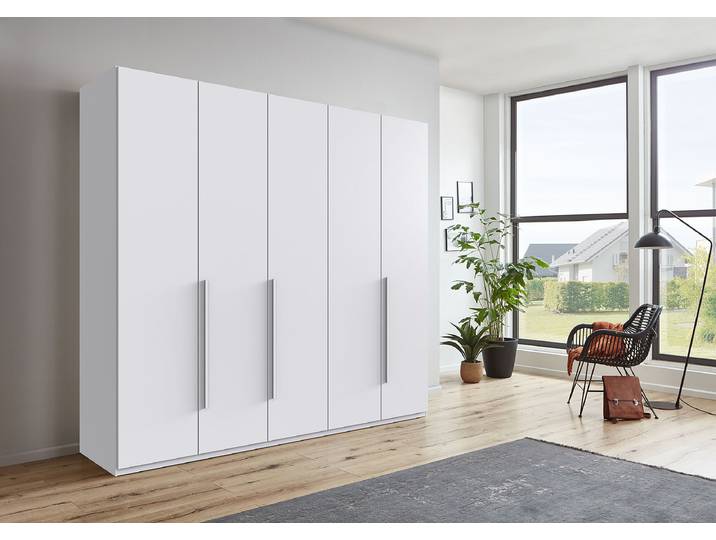 Armoire London 225cm Blanc/Blanc Confort Blanc