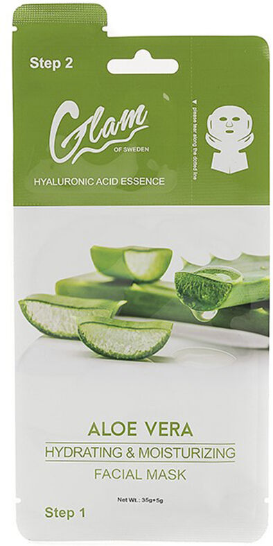 Glam Of Sweden Máscara facial de aloe vera 35 + 5 gr