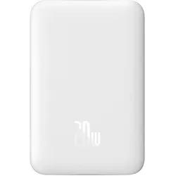 Baseus Magnetic Charger (10000 mAh, 20 W, 37 Wh), Powerbank, Weiss