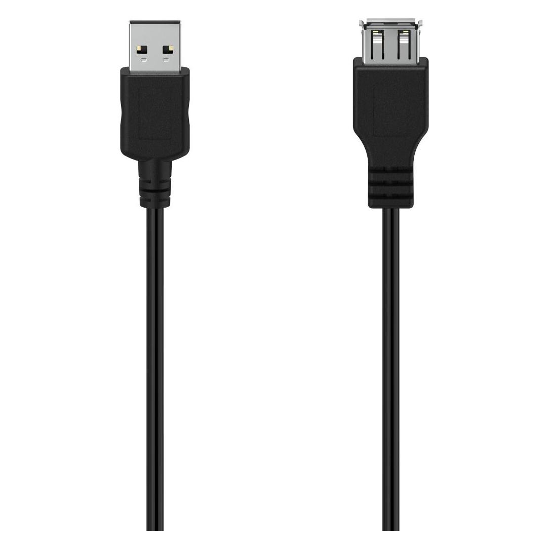 Hama USB-Verlängerungskabel, USB 2.0, 480 Mbit/s, 3,00 m (3 m, USB 2.0) (00300073)