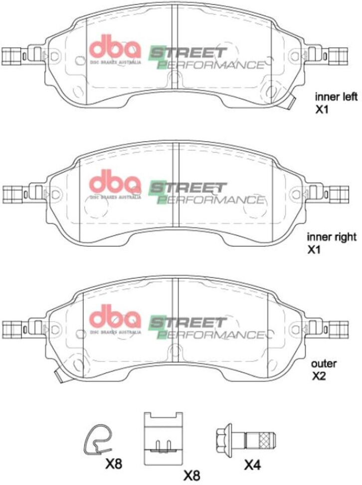 Tuning-Bremsklötze DBA DB2388SP