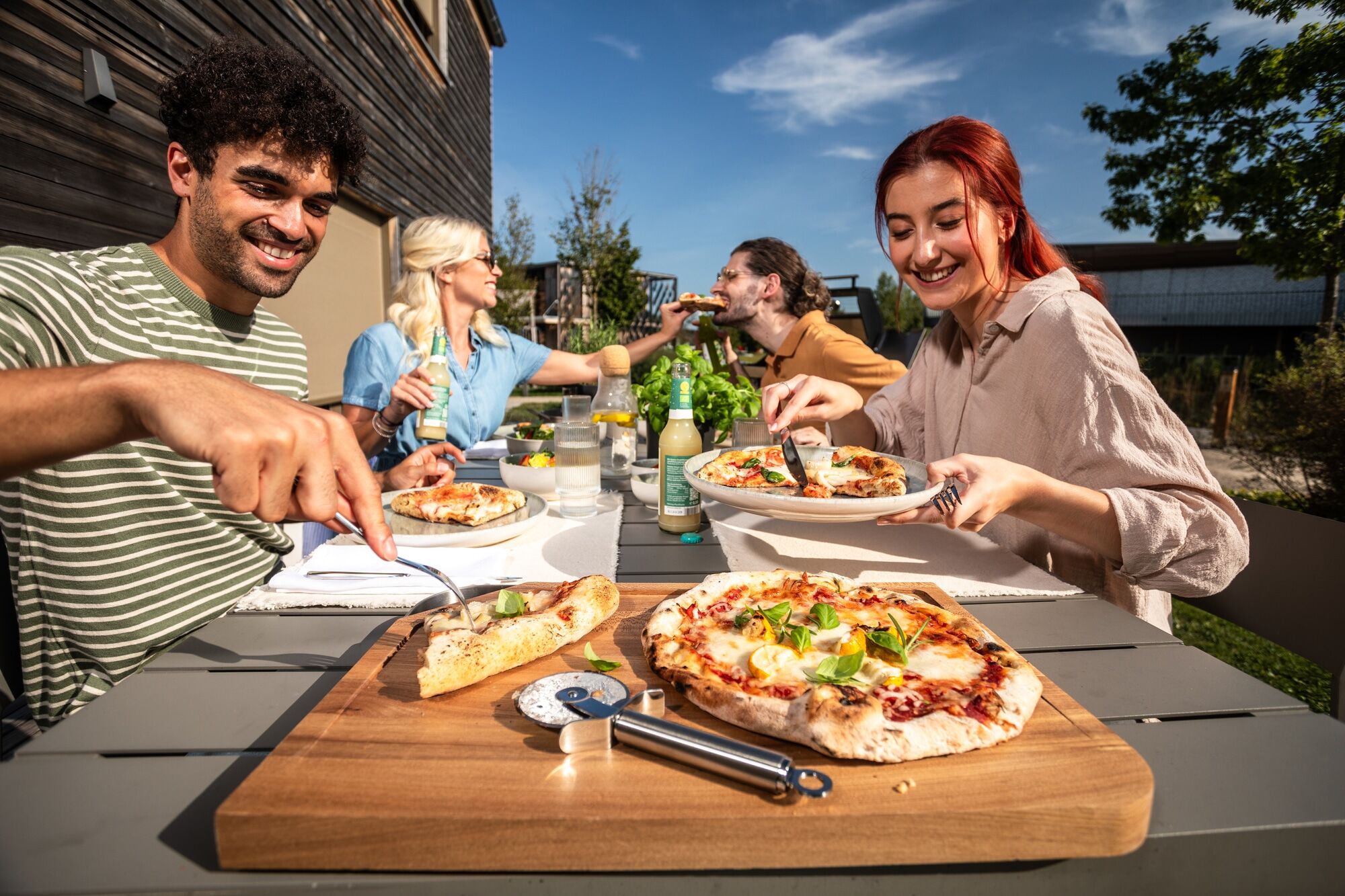 Pizzaschneider RÖSLE "Pizza- und Flammkuchenschneider", silber, Edelstahl, Kochmesser, Pizzaschneider silber Einheitsgröße