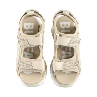 Trainingsschuh BUFFALO "Buffalo BINARY TRACK", Damen, Gr. 39, beige, Polyester, unifarben, Schuhe