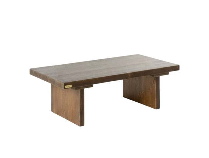 Table basse en sapin massif marron