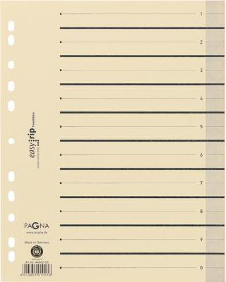 PAGNA Easy Rip Trennblätter, DIN A4-Format, Linienaufdruck, 10 Stück, schwarz