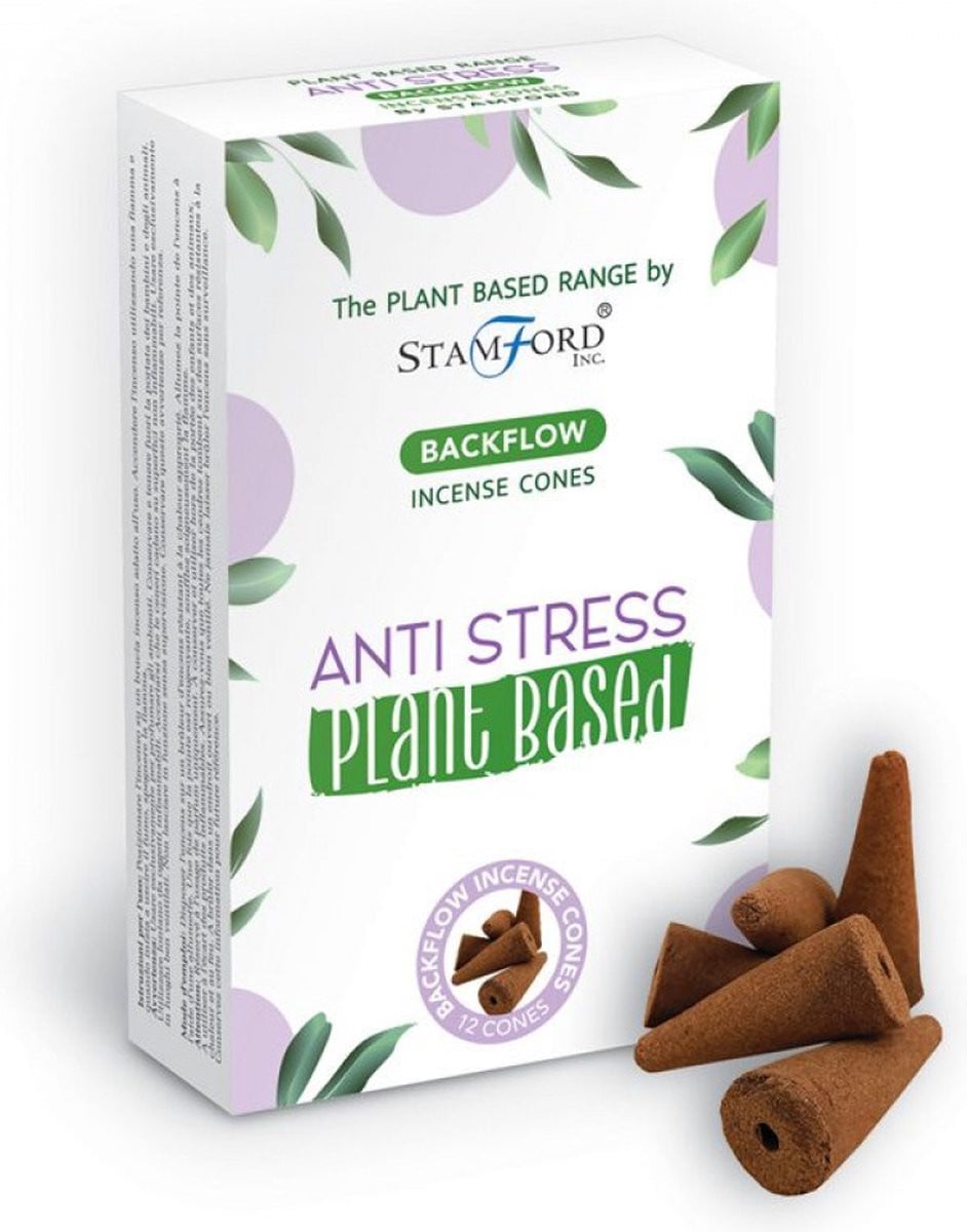 Stamford Backflow Wierook Kegels Anti Stress - 12 Stuks - Plantaardig en Vegan
