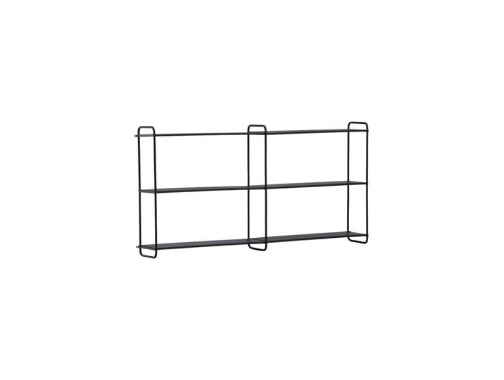 Design Wandregal „Lyon“ 63 x 122 cm, Schwarz VE DESIGN