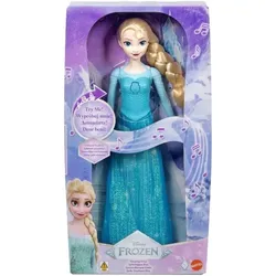 Mattel Disney Frozen Singende Puppe Prinzessin Elsa aus dem Eiskönigreich JDX52