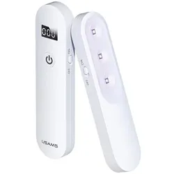 Usams, Sterilisator, Lampa dezynfekująca mini UV-C ręczna sterylizator biały/white ZB159XDD01 (US-ZB159)