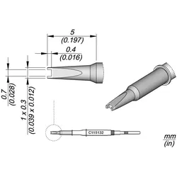 JBC Löt-/Entlötspitze für Nano-Lötkolben NT115 (Lötspitze), Lötgerät Zubehör
