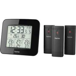 hama 00186311 Wetterstation EWS-Trio, mit drei Sensoren, Schwarz