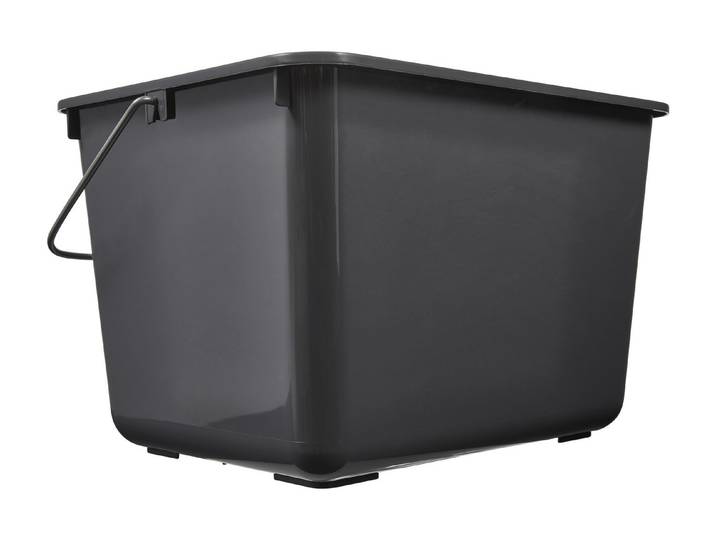 Farbeimer Schwarz 8 l 22.5 x 31 x 19 cm