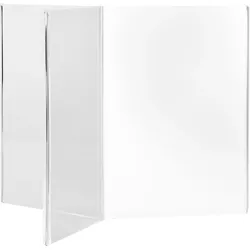 Speisekartenhalter, Acryl, sternförmig A5, Acryl (PMMA), transparent