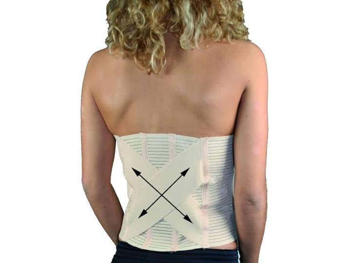 Orthopädischer Bauch- und Rückenstützgürtel, Größe 1 (bis 100cm Umfang)