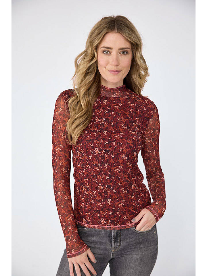 LIEBLINGSSTÜCK Longsleeve "Francisca" in Rot/ Schwarz - 46