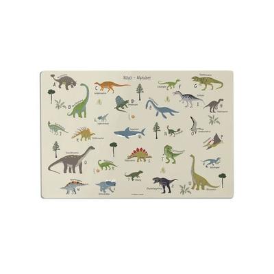 Scriptum Schreibtischunterlage für Kinder Dinosaurier ABC - 60 x 40 cm - aus premium Vinyl
