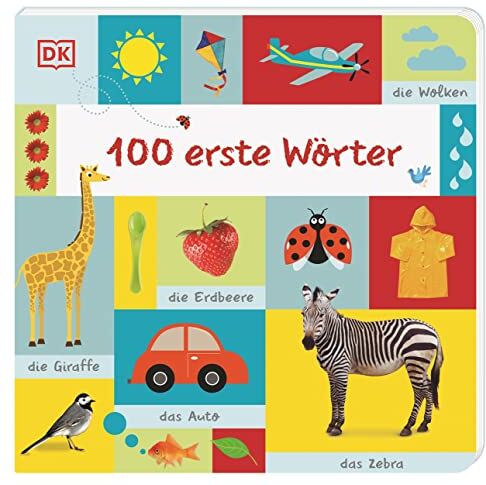 100 erste Wörter: Großformatiges Pappbilderbuch zur spielerischen Sprachförderung für Kinder ab 1 Jahr - Preis vom 09.10.2026 07:28:09 h