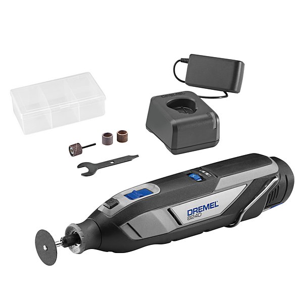 Bosch Dremel 8240, Akku-Multifunktionswerkzeug, 1x 12-V-2Ah-Akku, 5 Zubehöre F0138240JA