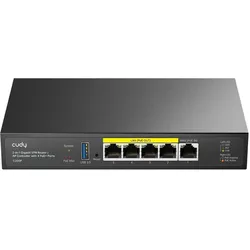 Cudy AP Controller 2-in-1 C200P 4x PoE+ 60W, Router, Schwarz