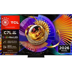 TCL 55C7L SQD-Mini LED (Flat, 55 Zoll / 138,8 cm, HDR 4K, SMART TV)