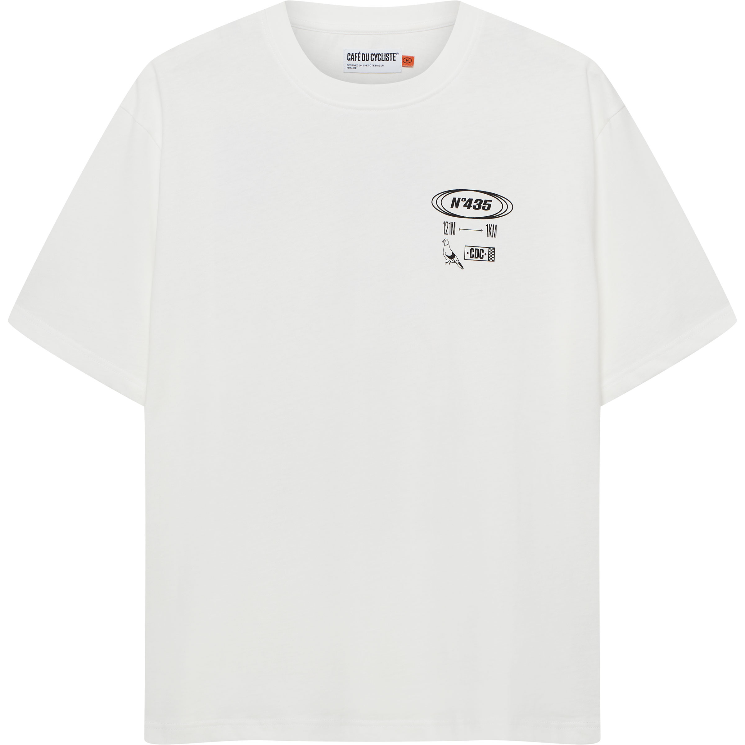 Café Du Cycliste Col Sa Calobra T-Shirts weiss Größe L Trekking Hautfreundlich