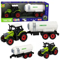 Landwirtschaftlicher Traktor mit Tankwagen, Reibungsantrieb, 34 cm