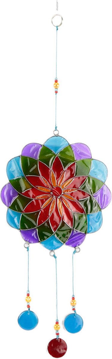 Mobiele resin mandala meerkleurig wanddecoratie voor volwassenen