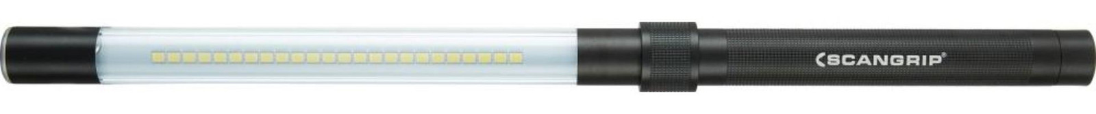 Scangrip 03.5243 LED zaklamp met oplaadbare accu, zwart en transparant