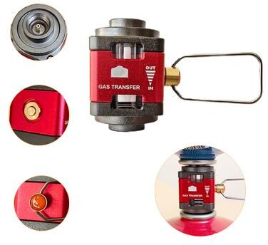 Inspire Daily Merch Outdoor Gas Tank Refill Adapter For Isobutane & Butane Compact, Portable Converter For Easy Refills On Camping Trips. b