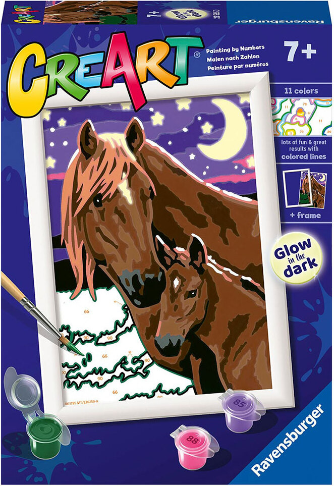 Ravensburger Creart: Paarden, maan en sterren, meerkleurig