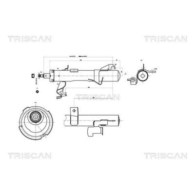 TRISCAN Stoßdämpfer 8705 50102 für MAZDA