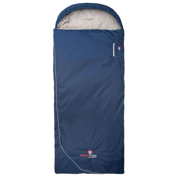 Grüezi Bag - Wolle Camp Comfort XXL - Kunstfaserschlafsack Gr bis 191 cm Körpergröße Zip: Left Blau