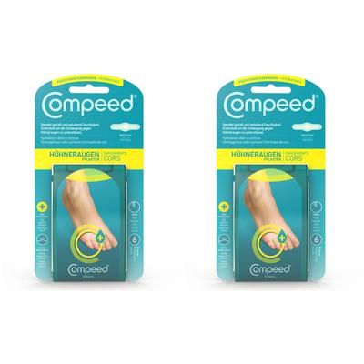 Compeed Hühneraugen Pflaster feuchtigkeitsspendend 2x 2x6 St