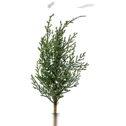 Christmas Decorations Künstlicher Zweig 27cm mit weißen Beeren Kunstzweige Deko Zweige Weihnachten Weihnachtszweige Grün Weiß