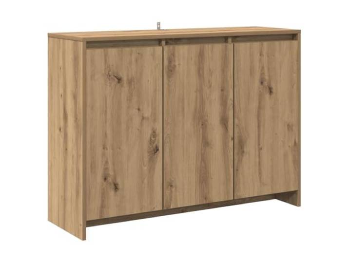 TYVANDE Sideboard Eiche Handwerk 102 x 33 x 75 cm aus Spanplatte Korridor, Staubtüren, Ausstellungsfläche, Wandbefestigung inklusive, Montage erforderlich