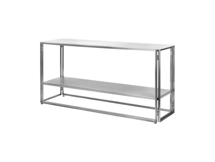 Kristina Dam Studio Foldable Konsolletisch 124x60 cm Gebürsteter Edelstahl