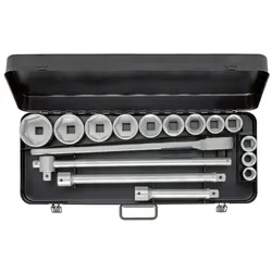 Steckschlüssel-Satz 3/4", zwölfkant, 16-teilig 3/4"-2" AF, ELORA-770-S12 AU