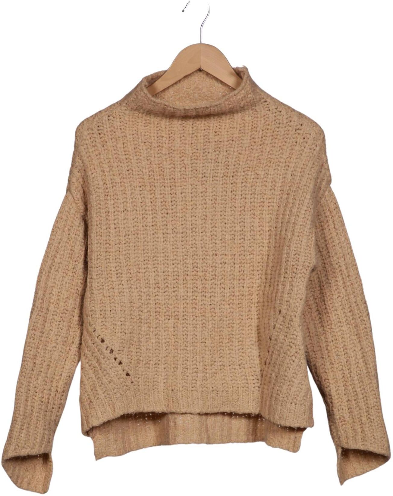 81 hours Damen Pullover, Beige, Gr. XS, Synthetik / Alpaka / Wolle - Second Hand
