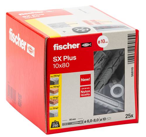 Fischer Deutschl. Dübel SX Plus SX Plus 10x80