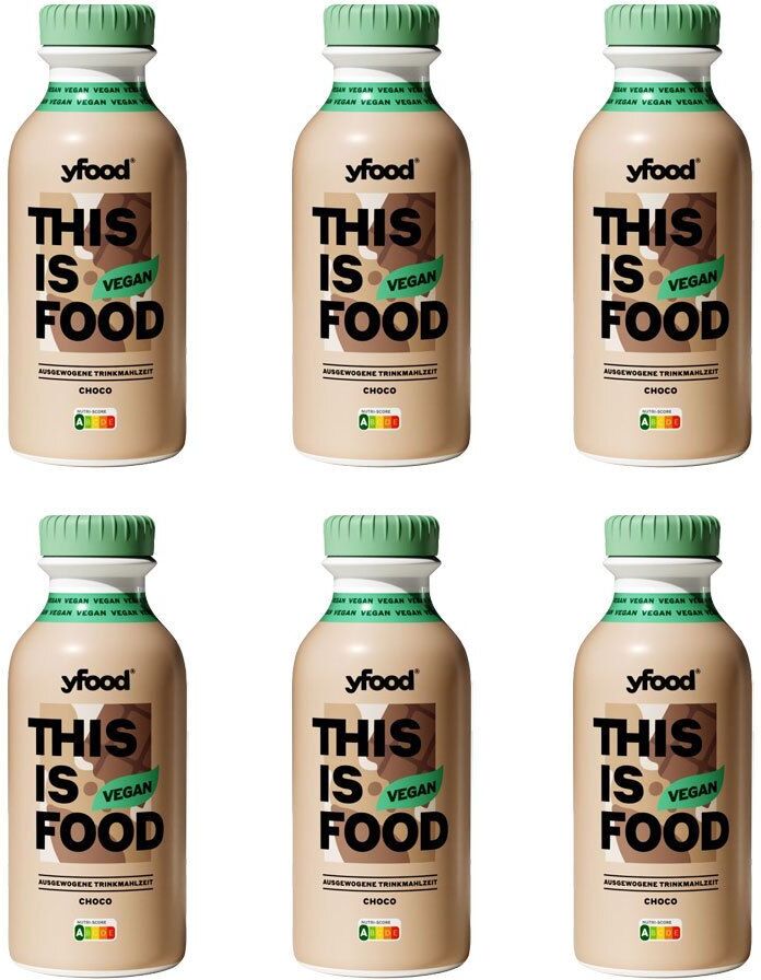 yfood Drink Vegan Choco 6x500 ml Trinklösung