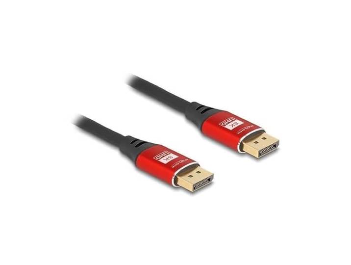DeLOCK DisplayPort Cable 8K 60 Hz 5 m red metal